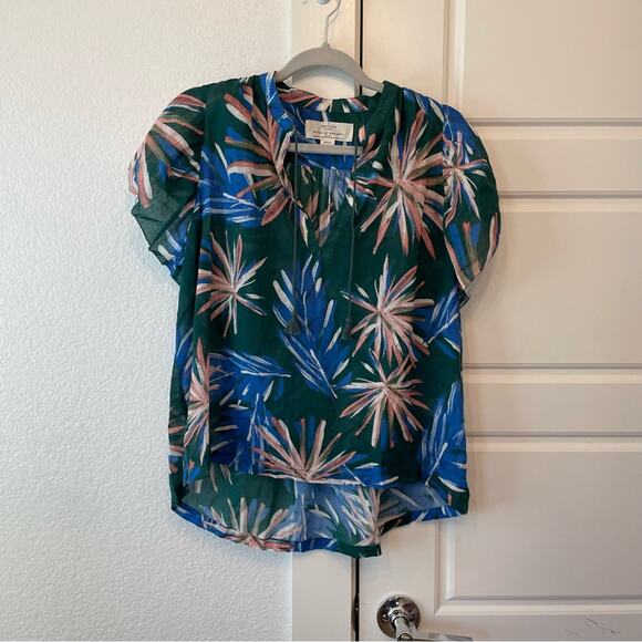 Trovata Brett Short Sleeve Bohemian Blouse - Picture 4 of 8